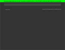 Tablet Screenshot of gingermodel.com
